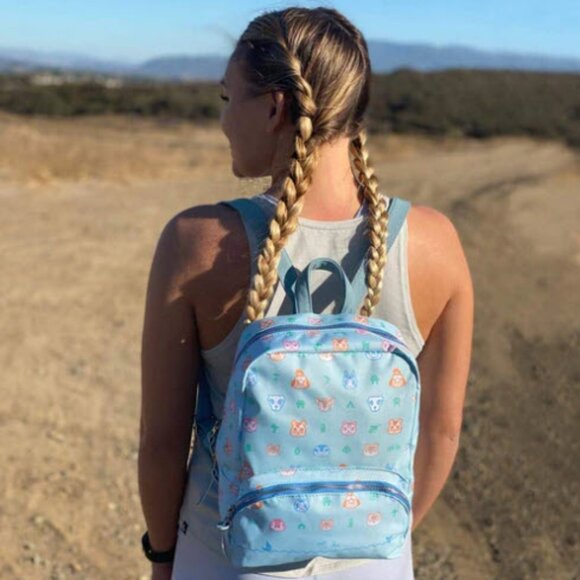 Controller Gear Animal Crossing - Small Backpack Mini Bookbag Travel Bag. Blue - Picture 2 of 6